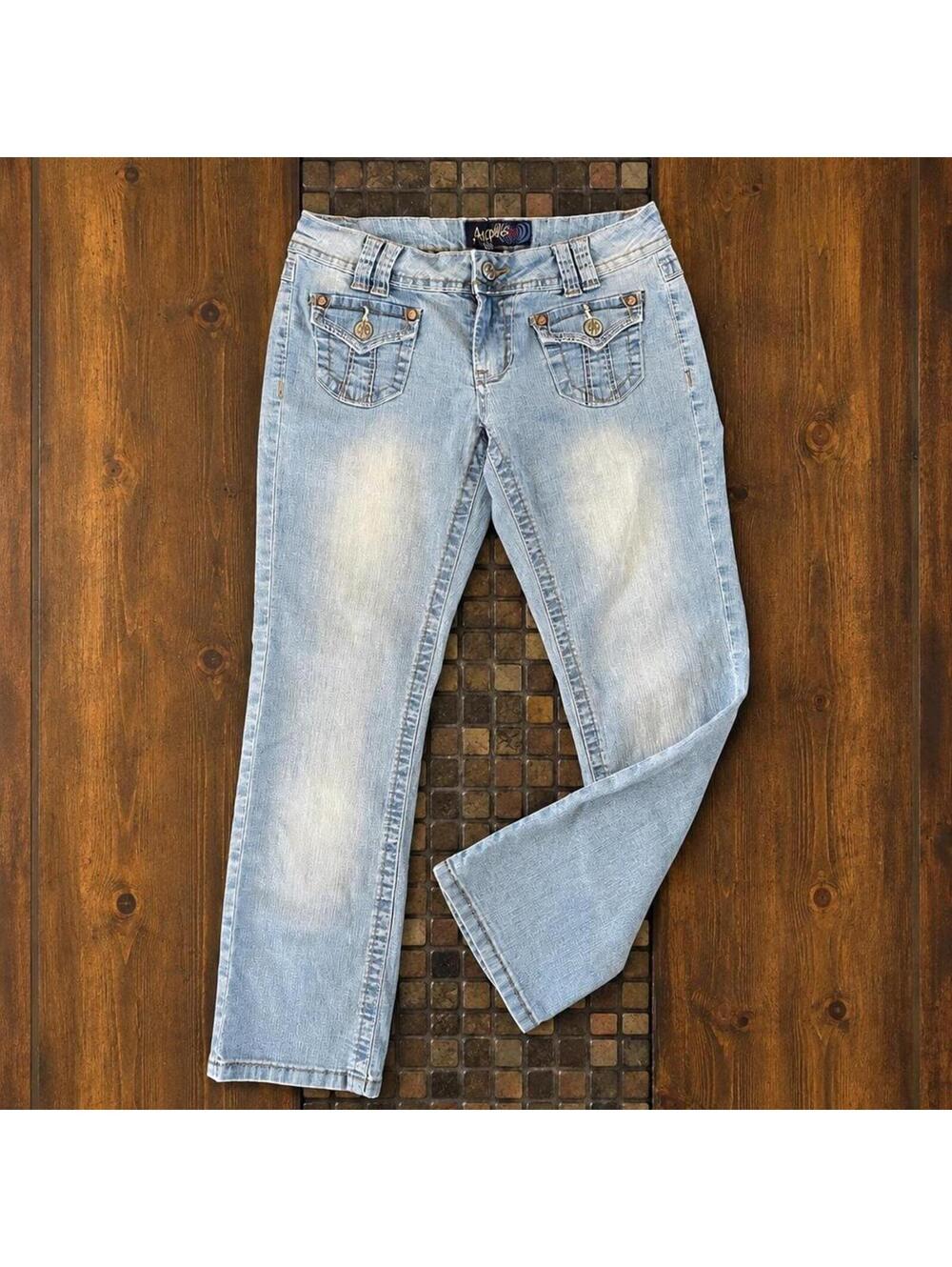 Vintage Y2K Angels Low Rise Capri Jeans Size 7 💙